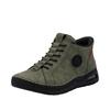 Slip-On Sneaker RIEKER "Ready2GO", Damen, Gr. 36, grün (khaki), Nubuklederimitat, sportlich, Schuhe, High Top Sneaker, Boots, Stiefelette mit verstärkter Fersenkappe