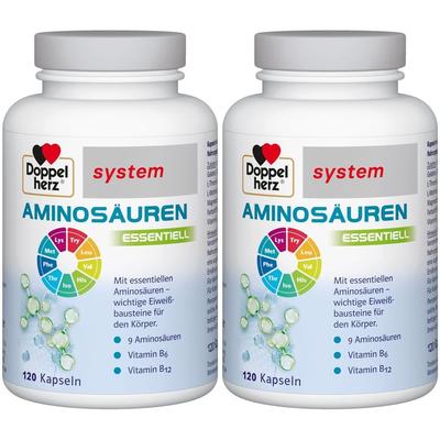 2x Doppelherz Aminosäuren essentiell system Kapseln 2x120 St Image