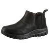 Schlupfboots SKECHERS "GRACEFUL-", Damen, Gr. 39, schwarz (schwarz, uni), Lederimitat, Schuhe, Winterboots mit Air-Cooled Memory Foam Komfort-Innensohle