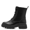Schnürstiefelette MARCO TOZZI, Damen, Gr. 39, schwarz, Lederimitat, unifarben, modisch, Schuhe, Blockabsatz, Schnürboots mit Feel Me Ausstattung