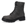 Schnürboots DOCKERS BY GERLI, Damen, Gr. 38, schwarz (dunkelgrau, schwarz), Nubuklederimitat, modisch, Schuhe, Biker Boots mit Reißverschluss