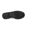 Schnürboots DOCKERS BY GERLI, Damen, Gr. 39, schwarz (dunkelgrün, schwarz), Lacklederimitat, modisch, Schuhe, Biker Boots mit Reißverschluss