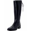 Weitschaftstiefel SHEEGO, Damen, Gr. 41, schwarz, Leder, Schuhe