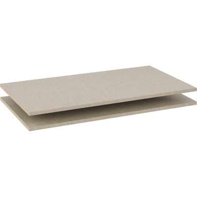 Einlegeboden RAUCH "Zubehör für Rauch-Schwebetürenschränke ORANGE", leinenoptik hell, B:88cm H:1,6cm T:48cm, Holzwerkstoff, Einlegeböden, 2er-Set Breite 88 cm, Tiefe 48 cm, Topseller Image