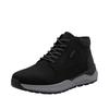 Sneakerboots RIEKER, Herren, Gr. 42, schwarz, Nubukleder, casual, Schuhe, Schnürboots, High Top Sneaker, Stiefelette mit riekerTEX-Membran