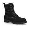 Stiefelette DOCKERS BY GERLI, Damen, Gr. 38, schwarz, Velourslederimitat, Schuhe, Schnürboots mit modischer Schnürung