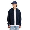 Kapuzensweatjacke TOM TAILOR DENIM, Herren, Gr. M, blau (sky captain blau), Sweatware, Obermaterial: 70% Baumwolle, 30% Polyester, bestickt, unifarben, casual, normal hüftbedeckend, Rundhals, Langarm, Sweatjacken, mit Logostickerei