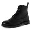 Schnürboots MARCO TOZZI BY GMK, Herren, Gr. 42, schwarz, Rindsleder, unifarben, Lyralochung, klassisch, Schuhe, Schnürstiefelette, Businessschuh mit eleganter Lyralochung