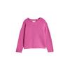 Jacquardpullover TOM TAILOR, Mädchen, Gr. 128, flashy mauve, Strick, Obermaterial: 52% Viskose, 27% Polyester, 21% Polyamid, gestreift, casual, regular fit taillenbedeckt, Rundhals, Langarm, Pullover, mit Streifen Muster