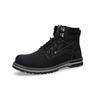 Schnürboots DOCKERS BY GERLI, Herren, Gr. 47, schwarz, Lederimitat, Schuhe, Winterboots, Workerboots mit Profilsohle