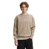 Sweatshirt TOM TAILOR DENIM, Herren, Gr. S, roasted nut braun, Sweatware, Obermaterial: 70% Baumwolle, 30% Polyester, modisch, relaxed fit taillenbedeckt, Rundhals, Langarm Bündchen, Sweatshirts, mit Logo Print