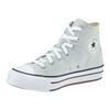 Sneaker CONVERSE "CHUCK TAYLOR ALL STAR EVA LIFT PLAT", Gr. 36, rainwashed grau, weiß, Textil, sportlich, Schuhe