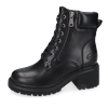 Schnürstiefelette DOCKERS BY GERLI, Damen, Gr. 41, schwarz, Lederimitat, Schuhe, Biker Boots mit Reißverschluss