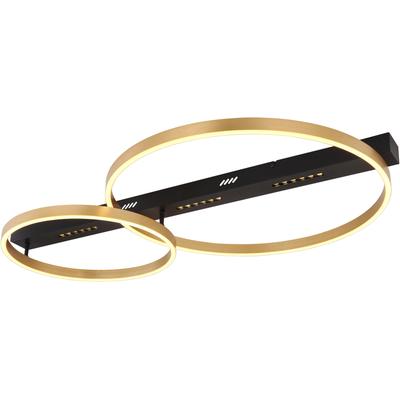 GLOBO LIGHTING LED Deckenleuchte "LUFFY", schwarz, Lampen, Deckenlampe/LxBxH: 930x585x102mm/Wohnzimmer/Schlafzimmer/modern Image