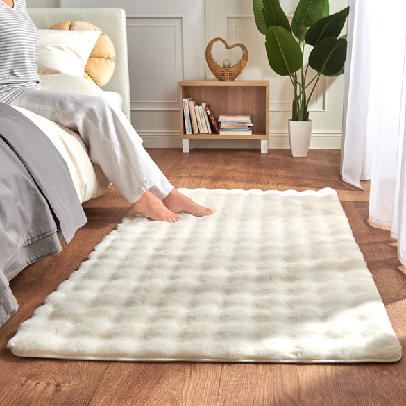 Bettvorleger Bubble-Fleece creme Eldo Image