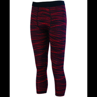 Augusta Sportswear 2619 Youth Hyperform Compression Calf Length Tight in Black/Red Print size Medium | Polyester/Spandex Blend