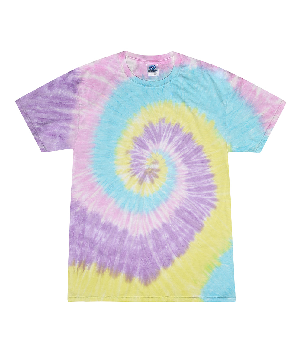 Tie-Dye CD100Y Youth Tie Dye Top in Jellybean size XS | Cotton