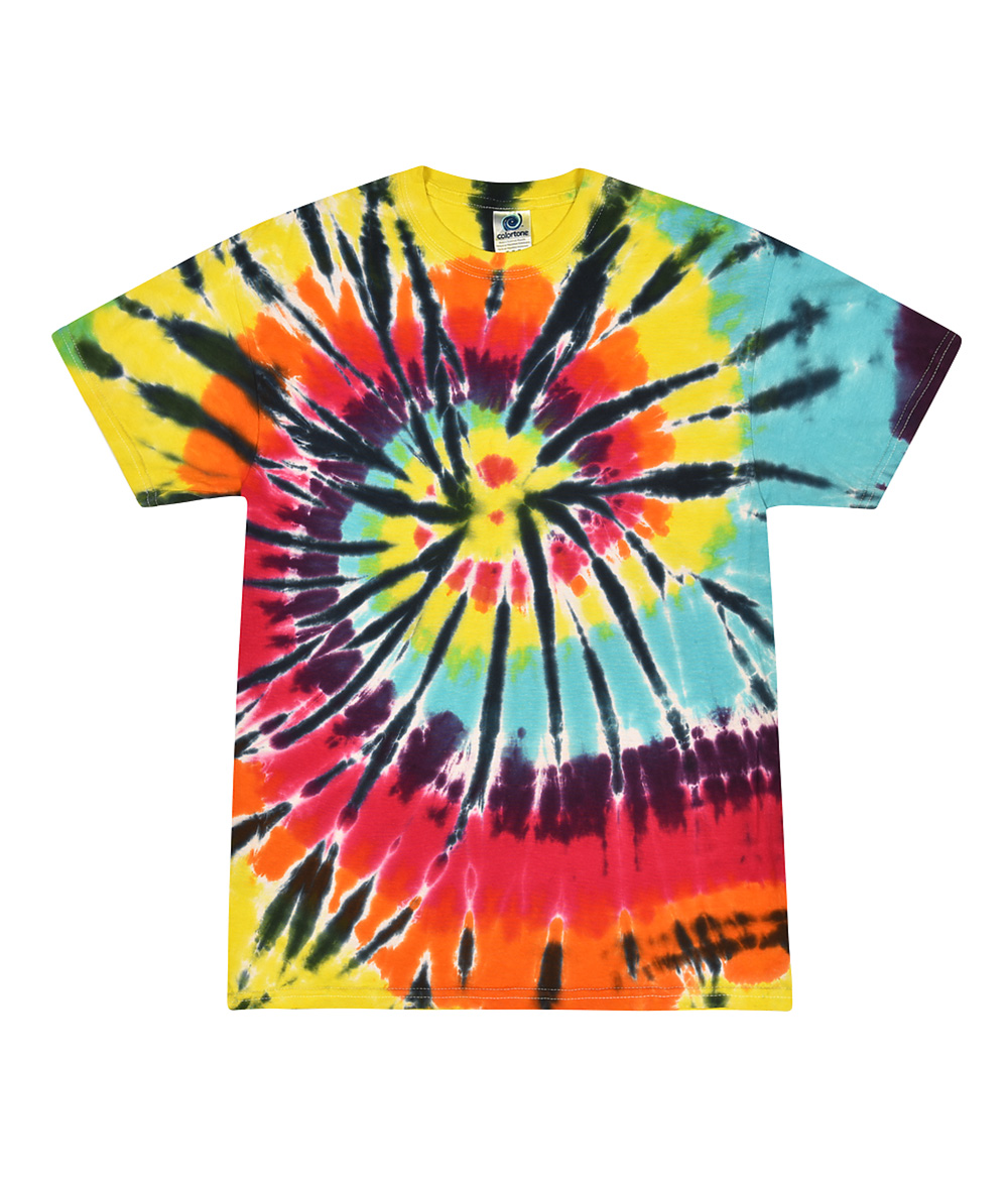 Tie-Dye CD100Y Youth Tie Dye Top in Lava Lamp size Small | Cotton