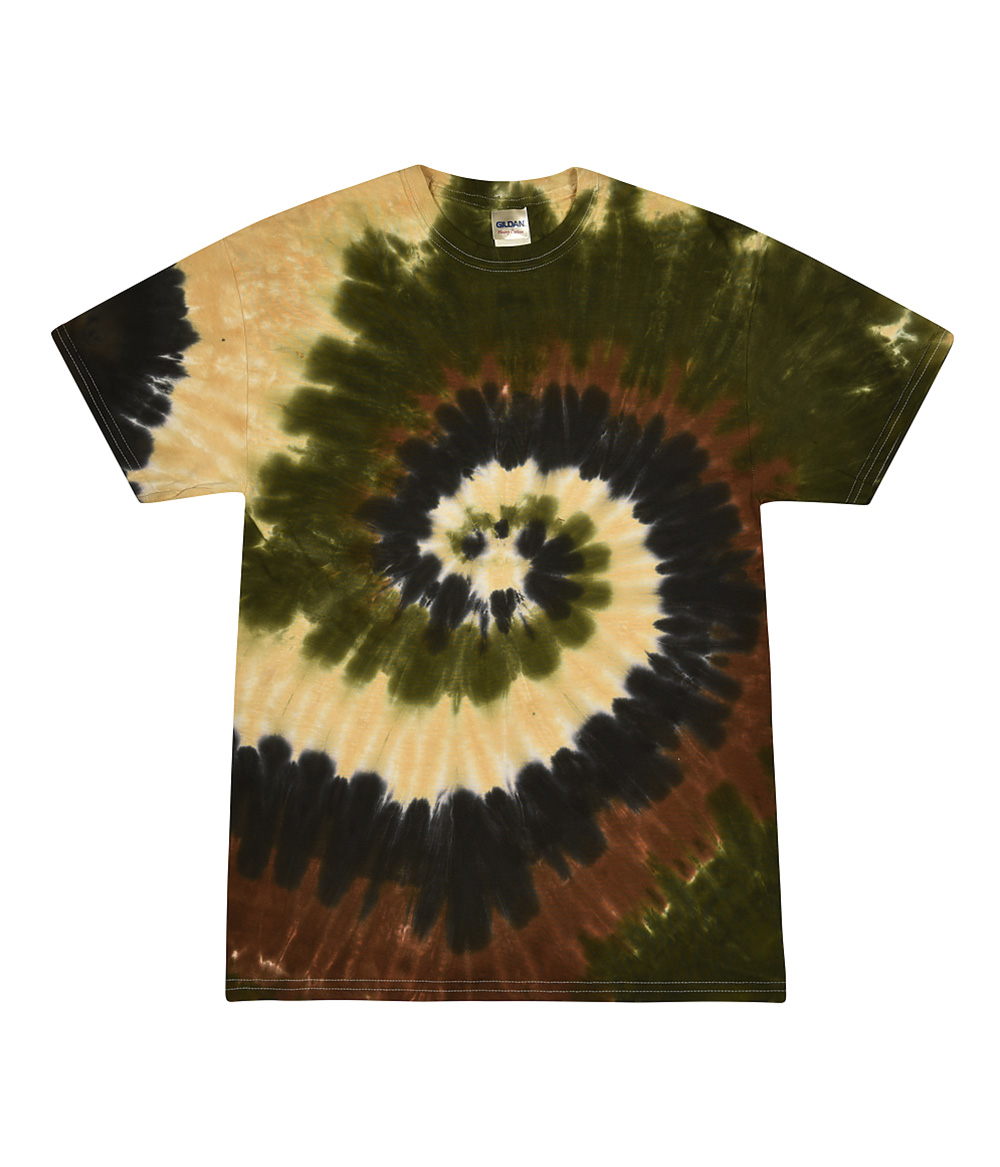 Tie-Dye CD100Y Youth Tie Dye Top in Camo Swirl size Small | Cotton
