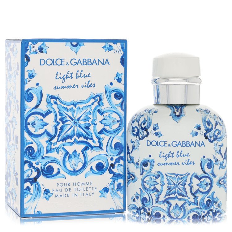 Light Blue Summer Vibes For Men By Dolce & Gabbana Eau De Toilette Spray 2.5 Oz