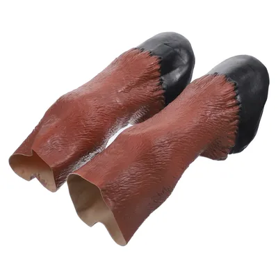 Hufeisen-Handschuhe, Tiere, Huf, Gummi, Make-up, weiße Hoofs, Hufe, Cosplay für Kostüm Image