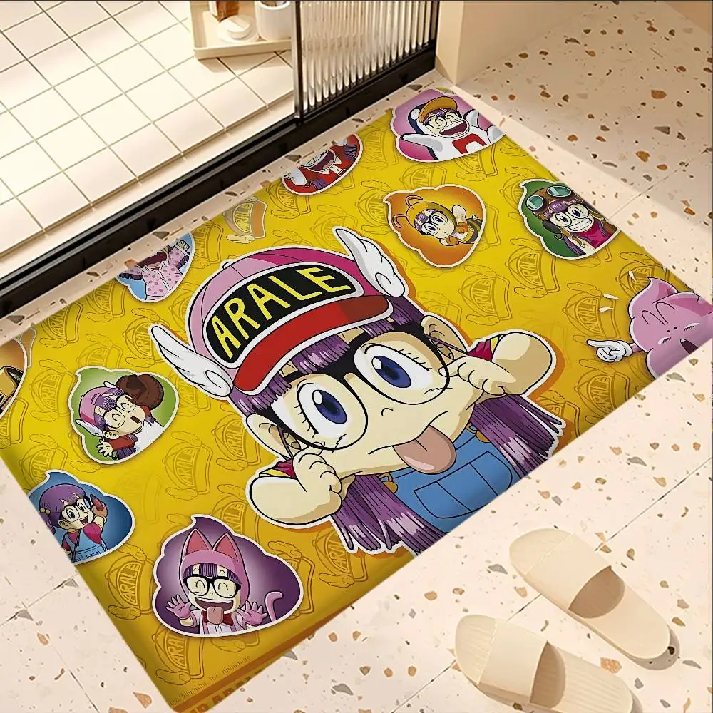 Dr. Slump Anmie Bodenmatte, rechteckig, rutschfest, für Zuhause, weich, für Haustür, für drinnen und draußen, Willkommens-Fußmatte