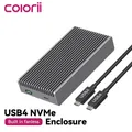 Custodia SSD USB4 M.2 NVMe da 40 Gbps compatibile con custodia SSD Thunderbolt 4/3 USB-C M.2 NVME ASM2464 Custodia per disco rigido esterno