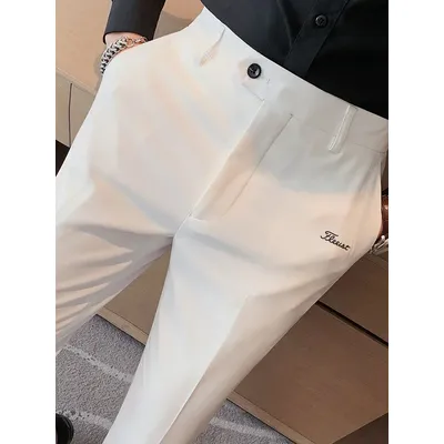 New Golf Wear Men's Pants Stretch 2025 Spring/Summer Business Casual Trousers Practical Golf Pants Men's Pants Golf Clothing