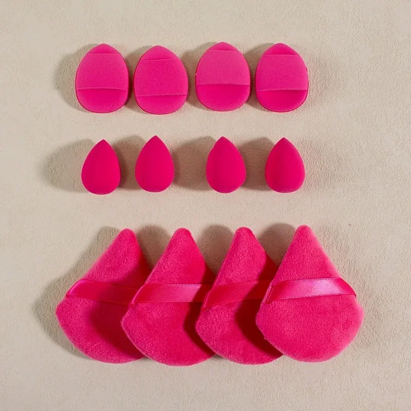 12PCS Make-Up Schwamm Mixer Schönheit Dreieck Cosmetic Puff Foundation Schwämme Mini Finger Puffs Bilden Zubehör Maquillaje