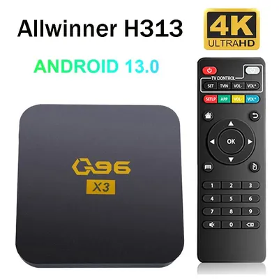 Q96 X3 TV-Box Smart Android 13 Allwinner H313 Quad Core 4K HDR WiFi 4G Media Player Android TV-Box Set-Top-Box IPTV