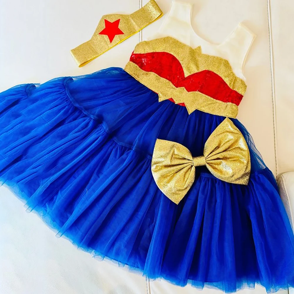 Baby Mädchen Dian Prinz Party Kleider Kinder Film Frau Cosplay Tutu Kleid Kleinkind Mädchen 1. Geburtstag Kleid Kleinkind neuen Bogen Kostüm Image