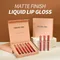 6 Teile/satz Flüssigkeit Samt Matte Lip Gloss Rot Lippenstift Nude Make-Up Frauen Langlebig Wasserdicht Schönheit Kosmetik