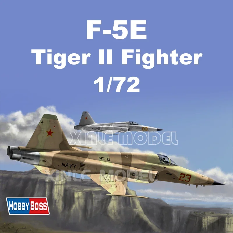 Trumpeter Kunststoff zusammengebauter Flugzeugmodellbausatz 80207 F-5E Tiger II Fighter 1/72 Image