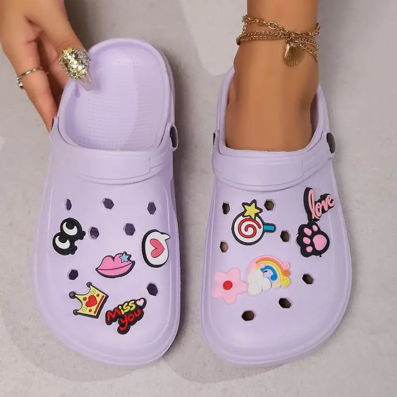 Clogs Plattform Hausschuhe Frauen Hause Flache Luxus Designer Frau Schuhe Haus Sommer Sandalen Casual Strand Mode Schuhe Innen