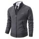 Per uomo Felpa Maglione elegante Cardigan Maglione con Zip Maglione a maglia A Coste Maglia Top Regolari Lavorato a maglia A coste Semplice Colletto Mao Moda Scialli Casuale Abbigliamento quotidiano