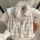 Per donna Sciarpa rettangolare Sciarpe da donna Streetwear Quotidiano Data Cammello Rosso Sciarpa Plaid