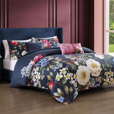 Renaissance Comforter Bed Set Dark Blue, Queen, Dark Blue