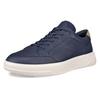 Sneaker ECCO "ECCO Move M", Herren, Gr. 46, blau (marine), Leder, sportlich, Schuhe, Halbschuh, Freizeitschuh, Schnürschuh mit softem Schaftrand