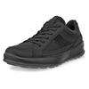 Sneaker ECCO, Herren, Gr. 44, schwarz, Leder, Textil, sportlich, Schuhe, Halbschuh, Freizeitschuh, Schnürschuh mit softem Schaftrand