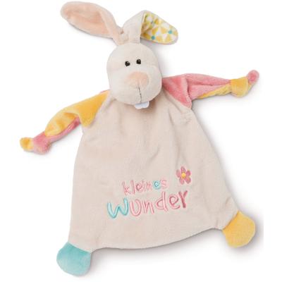 Schmusetuch NICI "My first NICI Kollektion, Hase, kleines Wunder", Baby, bunt (gelb, beige, rosa), Polyester, Schnuffeltücher, mit aufgestickten Augen Image