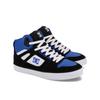 Sneaker DC SHOES "Pure High-Top", Gr. 12(46), blau (schwarz, blau, weiß), Leder-, Nubukleder- und/oder Wildlederobermaterial Mesh-Futter Mit Schaumstoff gepolsterte Zunge und Einstieg für mehr Komfort und Support Wrap Cupsole Konstruktion...