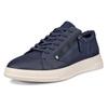 Sneaker ECCO "Move W", Damen, Gr. 41, blau (marine), Leder, Basic, Schuhe, Freizeitschuh, Schnürschuh, Halbschuh mit seitlichem Reißverschluss