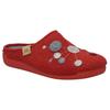 Hausschuh JOSEF SEIBEL "Cara 02", Damen, Gr. 40, bunt (rot multi), Filz, Basic, Schuhe, Pantoffel, Slipper mit bunter Verzierung