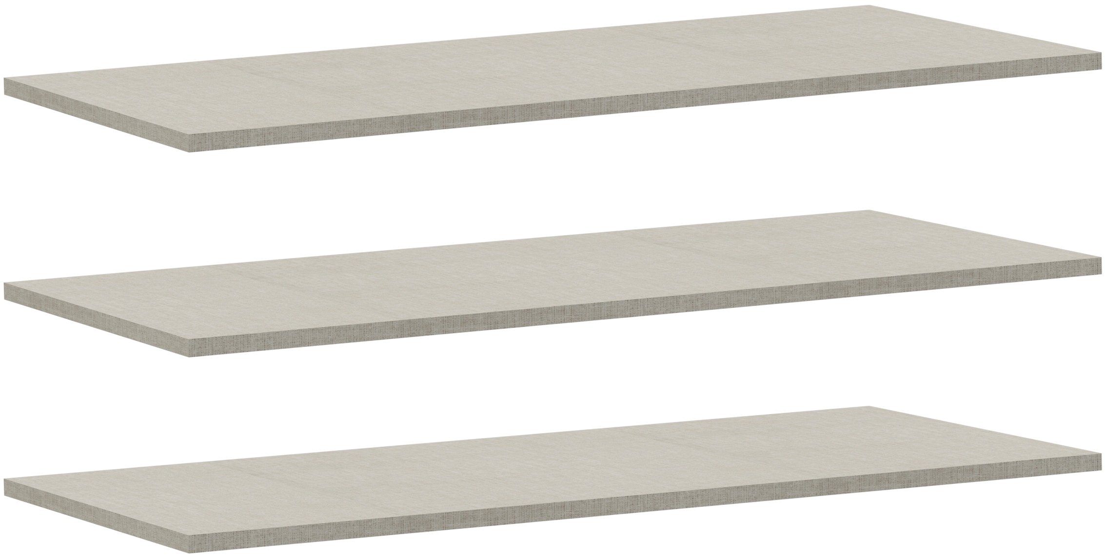 Einlegeboden FORTE, grau (textilstruktur grau), B:87,1cm H:42cm T:1,5cm, FSC-zertifizierter Holzwerkstoff, Einlegeböden, Einlegeboden, 3er Set, optional bestellbar