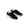 Sneaker CALVIN KLEIN JEANS "RETRO RUNNER ESS MIX MAT", Damen, Gr. 41, schwarz-weiß (schwarz, weiß), Textil, Synthetik, unifarben mit Farbeinsatz, sportlich, Schuhe, Schnürschuh, Runner-Sneaker, Freizeitschuh mit seitlichem CK-Logo