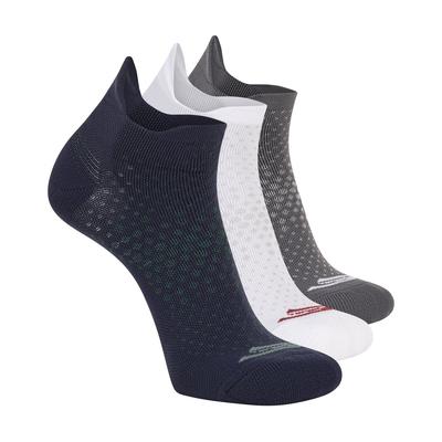 Skechers 3 Pack Men's Low Cut Socks | Size Large | Blue/Gray | Polyester