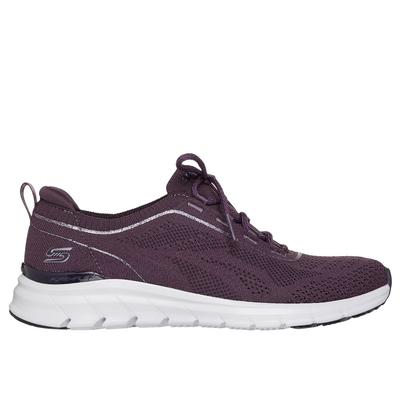 Skechers Women's Pure Flex - Midnight Star Sneaker | Size 9.5 | Plum | Textile/Synthetic | Vegan | Machine Washable