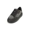 Sneaker MARC O'POLO "aus Veloursleder und Teddyfell", Damen, Gr. 37, schwarz (schwarz graphite), Obermaterial: 100% Leder (Rind), Schuhe