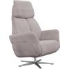 Relaxsessel ALINA "Thimo", grau (mittelgrau xbo 19), B:84cm H:114cm T:88cm, Struktur fein XBO (100% Polyester), Sessel, in Größe M, Liegefläche 180cm, verstellbar, optional mit Aufstehhilfe