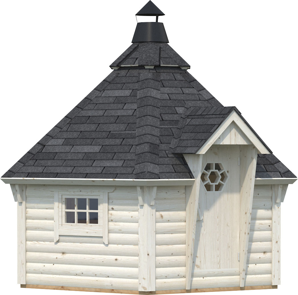 Grillkota PALMAKO "Eva", transparent, Fußboden im Gartenhaus, ohne Dacheindeckung, Massivholz, Gartenhäuser, transparent